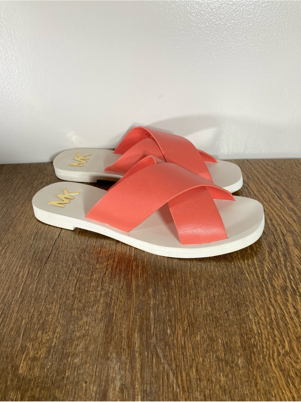 Michael Kors Glenda Slide Sandal Women’s Size 9M Pink Grapefruit